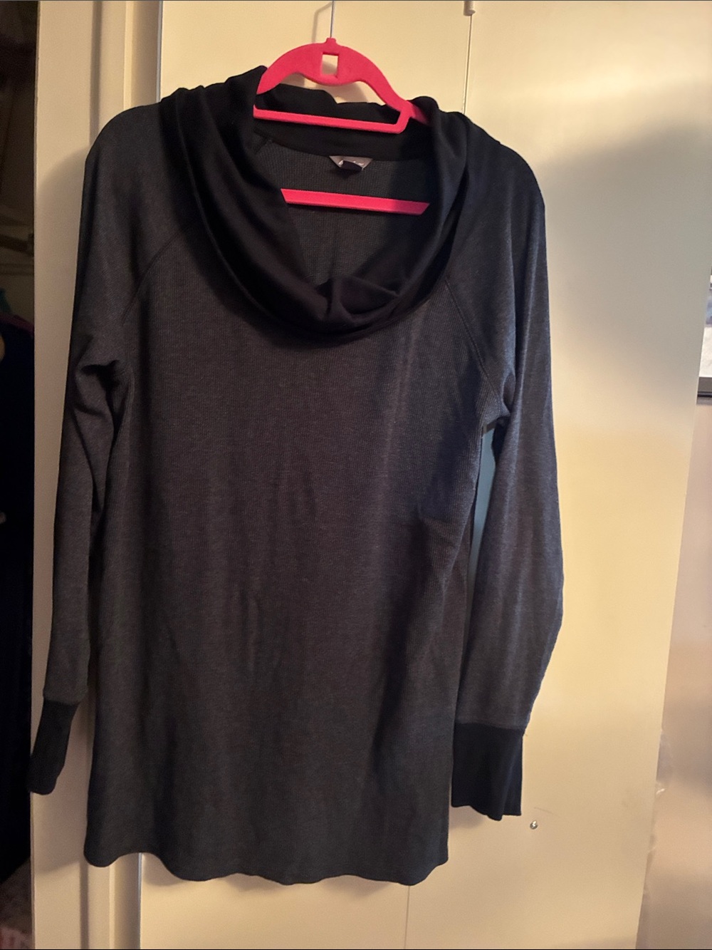 Eddie Bauer Black Cowl Neck Long-Sleeve Sweater